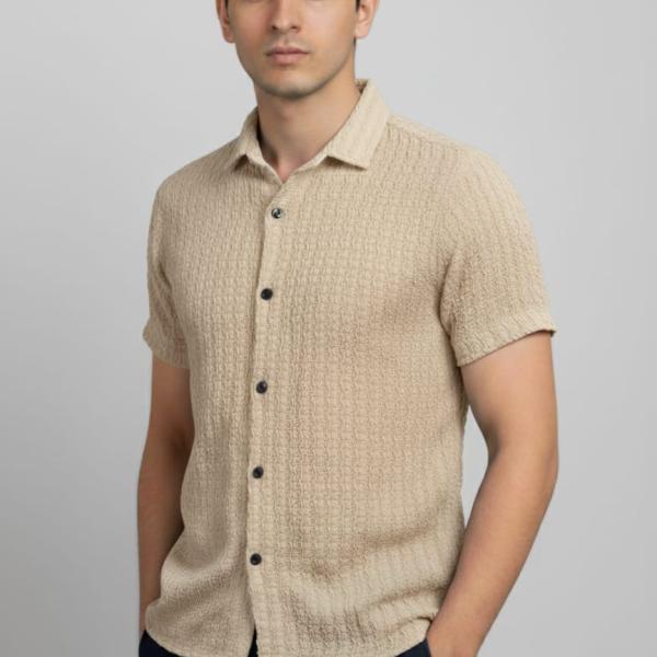 Bubble Coat Collar Shirt