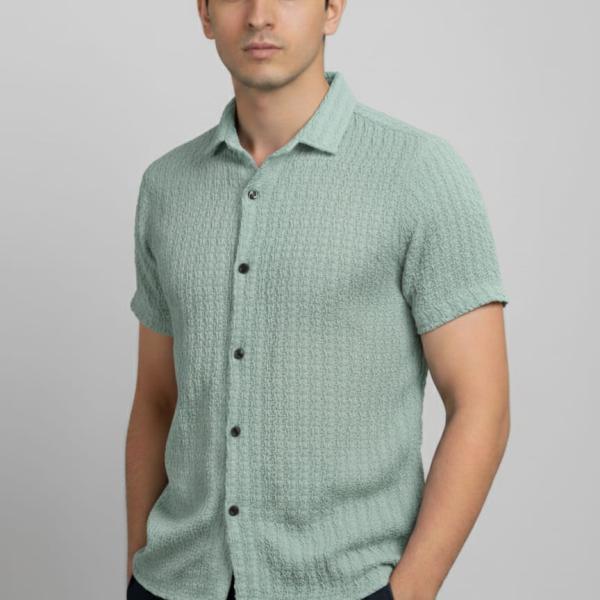 Bubble Coat Collar Shirt